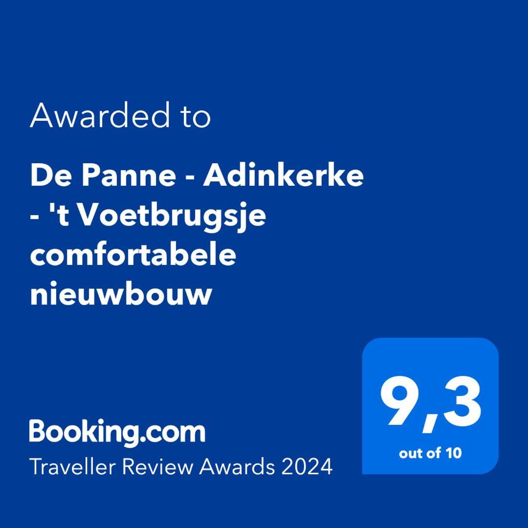 De Panne - Adinkerke - 'T Voetbrugsje Comfortabele Nieuwbouw エクステリア 写真